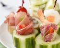 These delicious cucumber appetizers are so light and refreshing! They're perfect for any event!